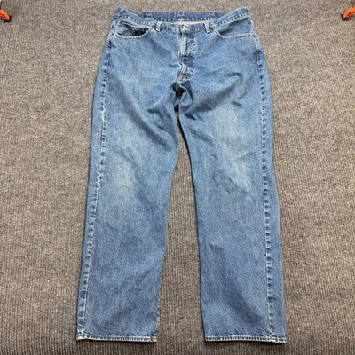 Pantalones de mezclilla Ralph Lauren de colección para hombre 40 (37x31) RL calce relajado pierna cónica desgastados años 90 Foto 1 de 4