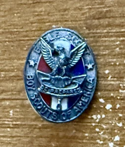 Vintage Anfang 1933-1956 Sterling BSA ADLER SCOUT ANSTECKNADEL Typ 3 - Bild 1 von 4