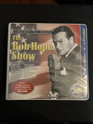 The Bob Hope Show Legends of Radio 20 Audio Cassettes W/ 40 EPISODES With Book - Image 1 of 4