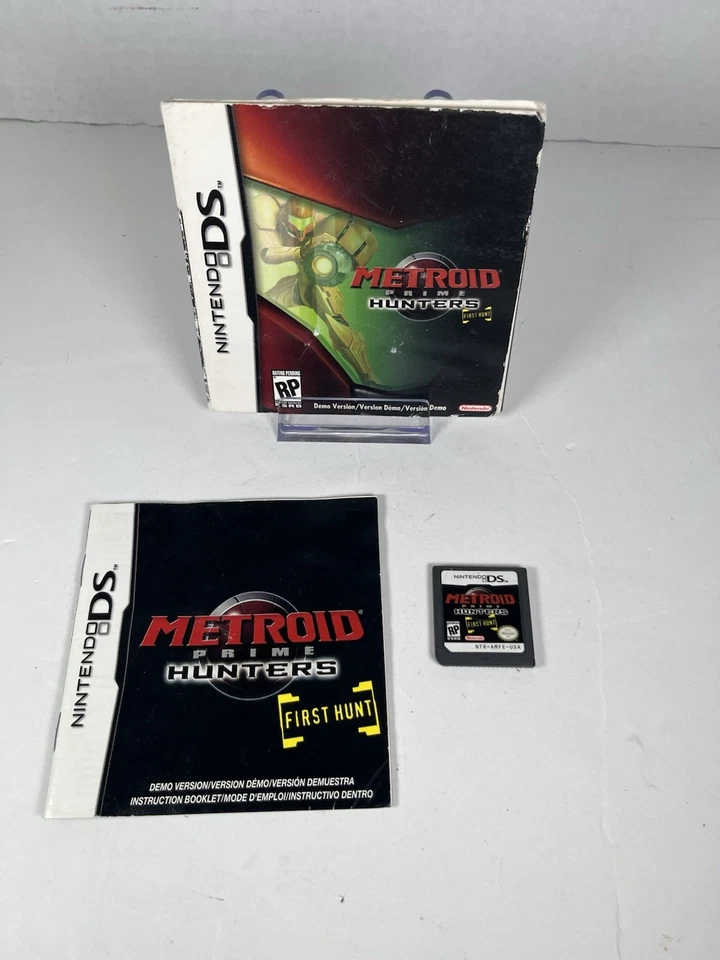 Metroid Prime Hunters : First Hunt (DS, 2004) Demo CIB COMPLETE IN SLEEVE - Image 1 of 4