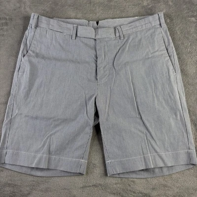 Polo Ralph Lauren Shorts Mens 33 Blue White Seersucker Stripe Cotton Chino Golf - Image 1 of 4