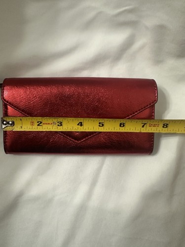 Michael Kors Portafoglio Lungo Grande Jet Set MK Busta da Viaggio Continental Rosso