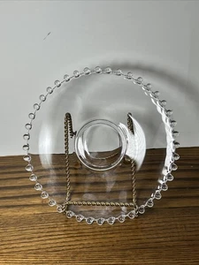 1 Vintage Imperial Candlewick 7 Inch Plate Beaded - Picture 1 of 3