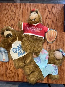 VINTAGE 1988 ALF BURGER KING HAND PUPPETs PLUSH W/ TAG LOT - Picture 1 of 9