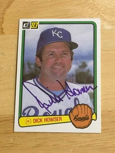 DICK HOWSER SIGNED AUTOGRAPHED 1983 DONRUSS CARD # 590 KANSAS CITY ROYALS RARE - Picture 1 of 2