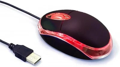 Wired Mini Optical Mouse Computer Mouse Ergonomic Mouse with USB Mouse for Lapto - Image 1 of 4