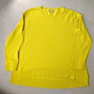 Neiman Marcus Sweater Womens XL Yellow Mustard Cashmere Collection Knit Elegant - Picture 1 of 10