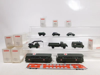 8X Wiking H0 1:87 696 Bundeswehr BW Bus MB LKW MAN Unimog Ecc Mint Box #EE984-1 - Immagine 1 di 4