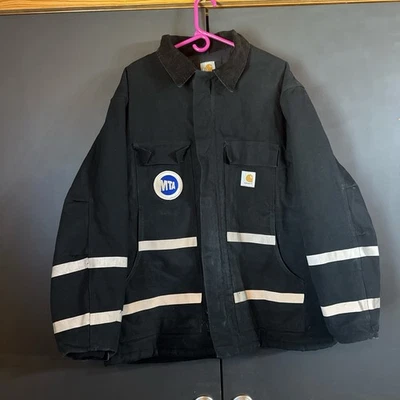3M Carhartt X MTA Jacket Vintage Reflective Rare C03 BLK Fade Size 50 Regular - Image 1 of 4