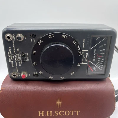 H H Scott type 450-B Sound Level meter with case & strap UNTESTED - Image 1 of 4