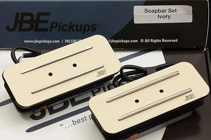 Joe Barden Engineering (JBE Pickups) P90 Soapbar Pickup Set Ivory - Image 1 of 1