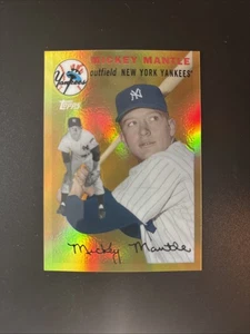 2008 Topps MICKEY MANTLE GOLD REFRACTOR MMR-54 Yankees - Picture 1 of 2