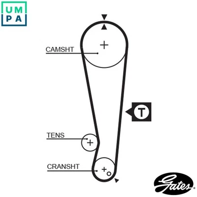 TIMING BELT 5105 FOR NISSAN PRAIRIE/PRO/JOY STANZA/WAGON LAUREL AXXESS MULTI - Image 1 of 4