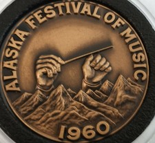1960 Alaska Festival of music bronze medal, Uncirculated
