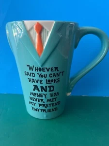 Tazza da caffè divertente HALLMARK turchese FINTA FIDANZATA 9 oz ottima usata in ottime condizioni - Foto 1 di 4