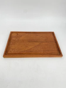 * TEAKHOLZ VINTAGE SCHNEIDEBRETT TEAK HOLZBRETT MID CENTURY DESIGN - Bild 1 von 10