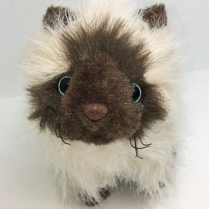 Ganz Webkinz Himalayan Cat 8" Plush Long Hair White Brown No Code Kitten - Picture 1 of 12