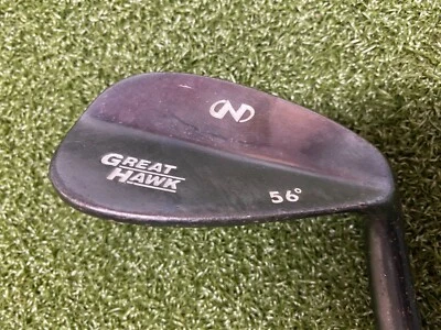 Nickent Great Hawk Sand Wedge 56* / RH / Stiff Steel ~35.5" / New Grip / jl5532 - Image 1 of 4
