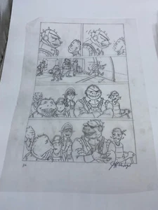 Arte de composición preliminar original de Jeff Weigel mecánica cuántica 12"" x18"" #JW - Imagen 1 de 2