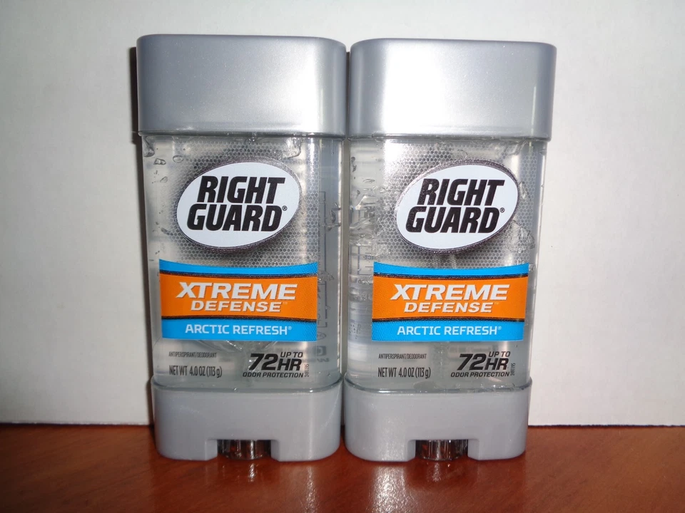 2 Gel desodorante antitranspirante Right Guard Xtreme Defense Arctic Refresh 4 oz Ea Foto 1 de 2