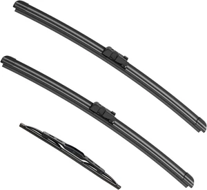 ® 24"+21" Wiper Blades with 13" Rear Wiper Blade Set Replacement for 2009-2017 T - Picture 1 of 12