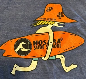 Nosara CR Surf School Costa Rica Camiseta Estampado Gráfico Hombre XL Azul - Imagen 1 de 5