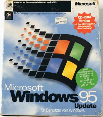RARITÄT - Microsoft Windows 95 Update - Deutsch - 050-052-950D - Bild 1 von 4