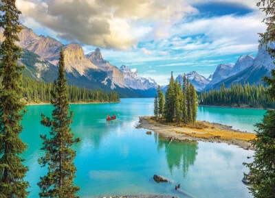 Eurographics Maligne Lake, Alberta 1000 Piece Jigsaw Puzzle - Image 1 of 2
