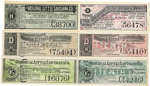 TREASURE TROVE of RARE 1890's NEW ORLEANS LOUISIANA LOTTERY NOTES! PRICED SINGLY - Picture 1 of 2