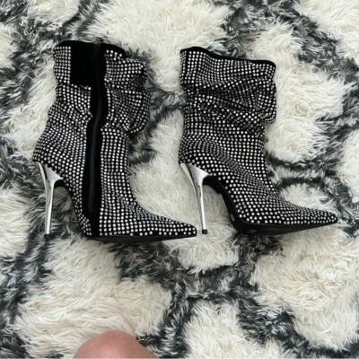 Jeffrey Campbell Rhinestone Slouch Boots - Изображение 1 из 4
