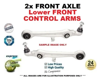 2x FRONT AXLE Lower Front CONTROL ARMS for AUDI A6 2.4 quattro 1997-2005 - Image 1 of 4
