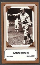 1975 FLEER LAUGHLIN BASEBALL PIONEERS #12  Amos Rusie  NEW YORK GIANTS  VG-EX  A