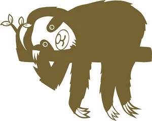 Sloth Slow Animal Farm Pet Zoo Car Truck Window Vinyl Decal Sticker - Picture 1 of 2