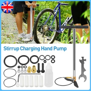 3Stage PCP 6000psi Air Gun Rifle Filling Stirrup Pump Hand Pump Pressure Gauge - Picture 1 of 8