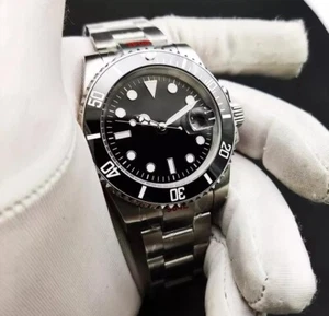 MOD 20ATM Diver 40mm Black Sterile Sapphire NH35A Automatic Men Mechanical watch - Picture 1 of 5