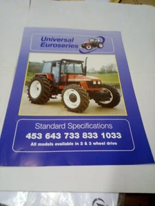 Universal Euroseries 453 643 733 833 1033 Tractor Brochure A4 size 4 pages  - Picture 1 of 2