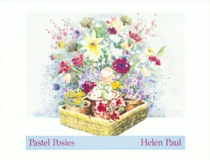 Helen Paul Botanical Pastell Posies 26x20 Zoll - Bild 1 von 2