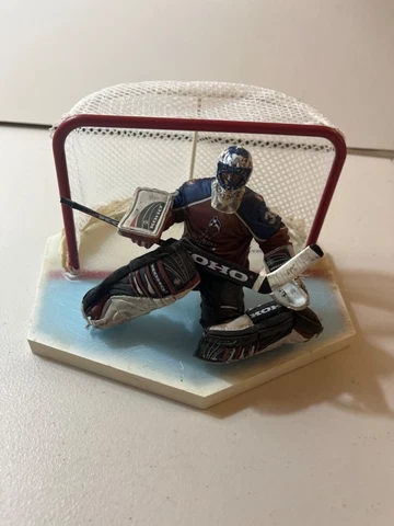 McFarlane Patrick Roy Hockey Figurine, Goal, Stick Cover