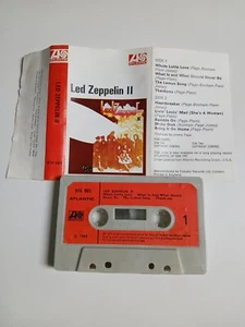 LED ZEPPELIN 2 II CASSETTE TAPE 1969 PAPER LABEL ATLANTIC - Picture 1 of 1