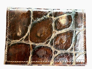  Alligator Embossed Leather Wallet high Quality Made in USA - Picture 1 of 9