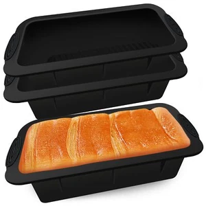 Silicone Bread Loaf Pan Nonstick Baking Molds Easy Release Toast Moulds for H... - Picture 1 of 7