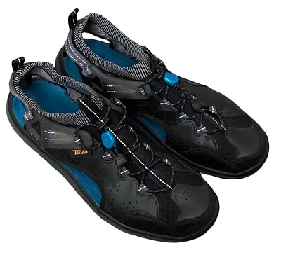 Sandalias de encaje de viaje Teva Terra flotantes para mujer agua al aire libre senderismo talla 9 negras Foto 1 de 4