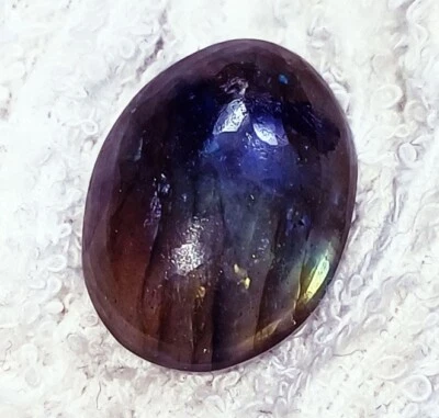 100% Natural Labradorite 15.60 Ct Loose Gemstone Oval Shape With Certificate - image 1 of 4