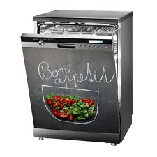 Küche aufkleber spülmaschine geschirrspüler sticker Bon appetit Inschrift Gemüse