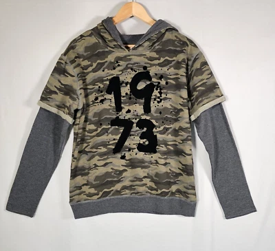 Epic Threads Camouflage Pullover Hoodie Boys/Girls Juniors XL Casual Gorp Core - Image 1 of 4
