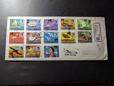 1964 British Pitcairn Islands Airmail Souvenir First Day Cover FDC to Ont Canada - Image 1 of 2