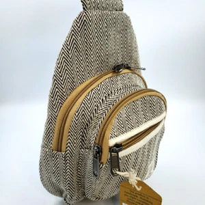 Hemp Crossbody Sling Backpack Shoulder Bag Mens Womens Chest Fanny Pack Sports - Picture 1 of 19