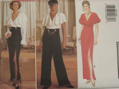 BUTTERICK 3798 Misses Lined Dress & Jumpsuit PATTERN 6-8-10/12-14-16/18-20-22 UC - Image 1 of 4