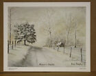 Winters Tracks Fred Thrasher Ky Artist Snow Sold Out Cabin Country Road 