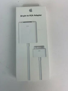 Genuine Apple 30-Pin to VGA Adapter Cable [A1368] for iPad, iPod, iPhone - Picture 1 of 4